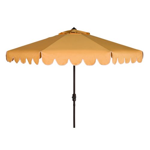 Parasol Dorinda Jaune Métal Open: 256 X 256 X 251 Close: 15 X 15 X 251