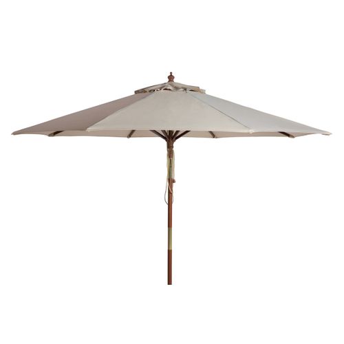 Parasol Jonathan Beige Bois Open: 268 X 268 X 251 Close: 15.5 X 15.5 X 251
