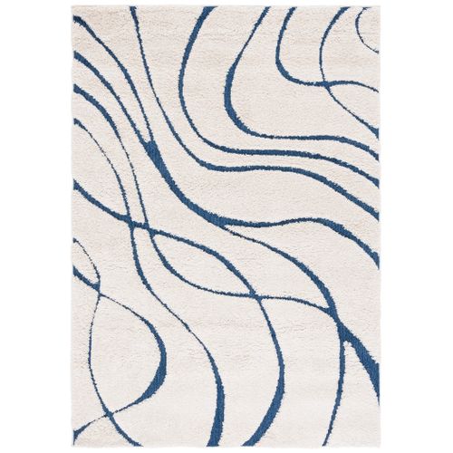 Tapis Floride Shag 160 X 229 Cm Shag Naples Bleu