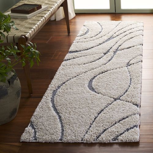 Tapis Floride Shag 69 X 213 Cm Shag Milani Gris