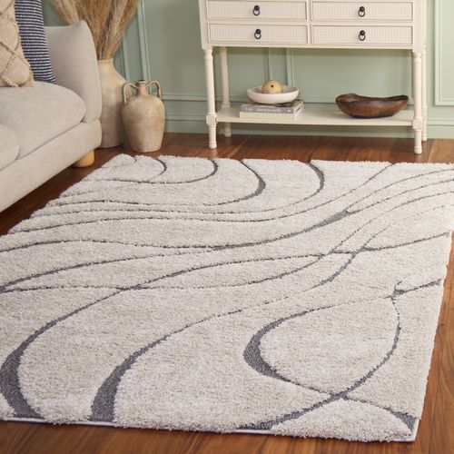 Tapis Floride Shag 122 X 183 Cm Shag Milani Gris