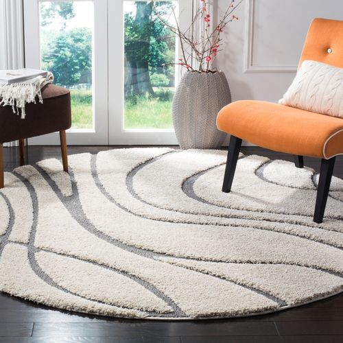 Tapis Floride Shag 201 X 201 Cm Shag Milani Gris