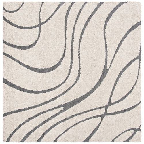 Tapis Floride Shag 201 X 201 Cm Shag Milani Gris