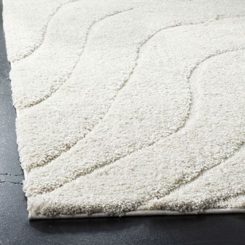 Tapis Florida Shag 99 X 160 Cm Shag Raton Creme / Creme