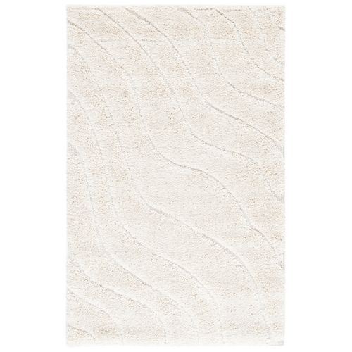 Tapis Florida Shag 99 X 160 Cm Shag Raton Creme / Creme