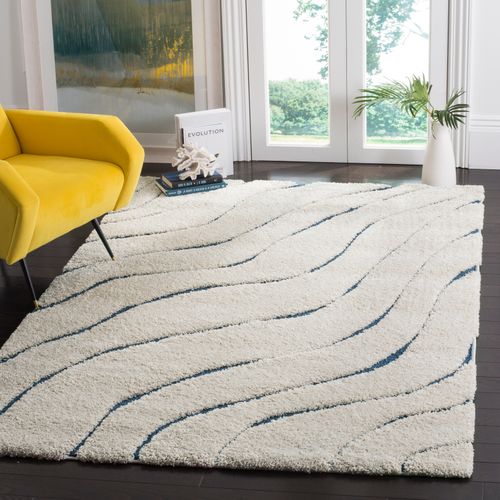 Tapis Floride Shag 122 X 183 Cm Shag Raton Bleu