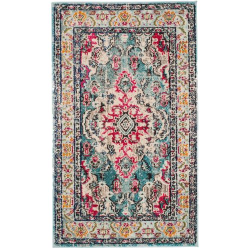 Tapis Monaco 122 X 170 Cm Bohème Chic Milà Bleu