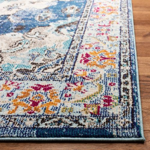 Tapis Monaco 201 X 279 Cm Bohème Chic Milà Bleu