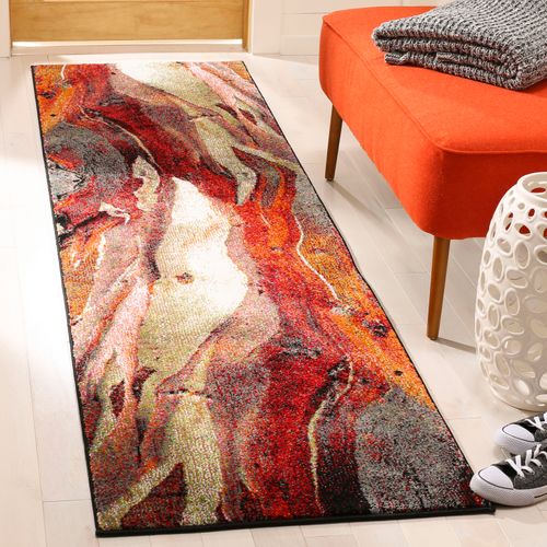 Tapis Glacier 69 X 244 Cm Contemporain Bree Rouge
