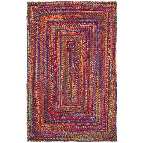 Tapis Braided 152 X 244 Cm Boheme Greer Rouge / Multi