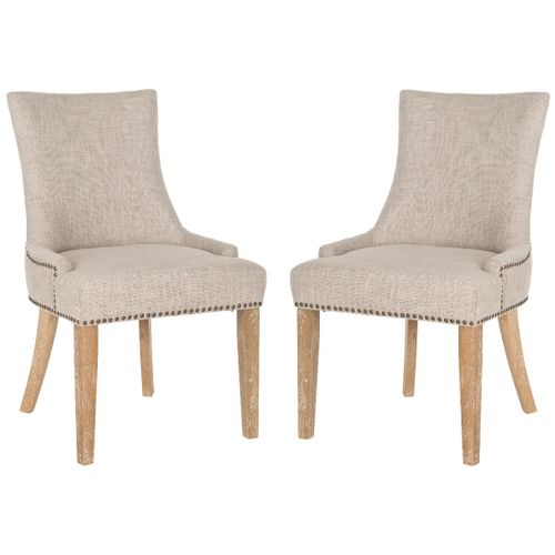 Chaises De Salle à Manger Marcelina Lot De 2 Gris Bois De Bouleau