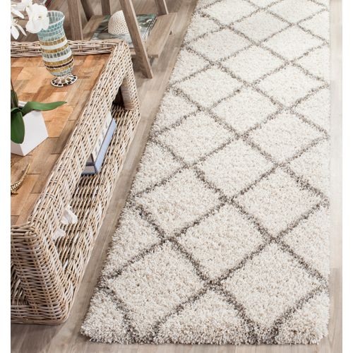 Tapis Hudson Shag 69 X 183 Cm Shag Myla Ivory / Grey