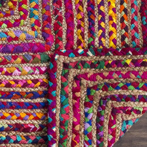 Tapis Rond Cape Cod 122 X 122 Cm Cotier Revel Rouge / Multi