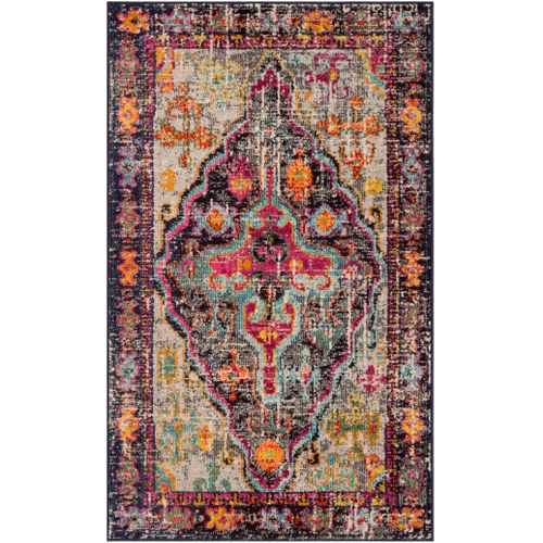 Tapis Monaco 122 X 170 Cm Bohème Chic Sonia Gris