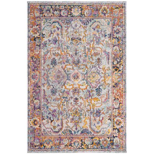 Tapis Transparent 201 X 279 Cm De Transition Davide Bleu