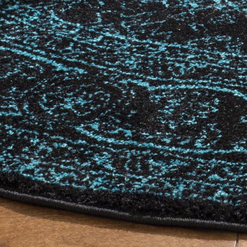 Tapis Adirondack 183 X 183 Cm Médaillon Arianwen Noir / Canard