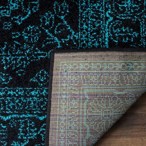 Tapis Adirondack 235 X 305 Cm Médaillon Arianwen Noir / Canard