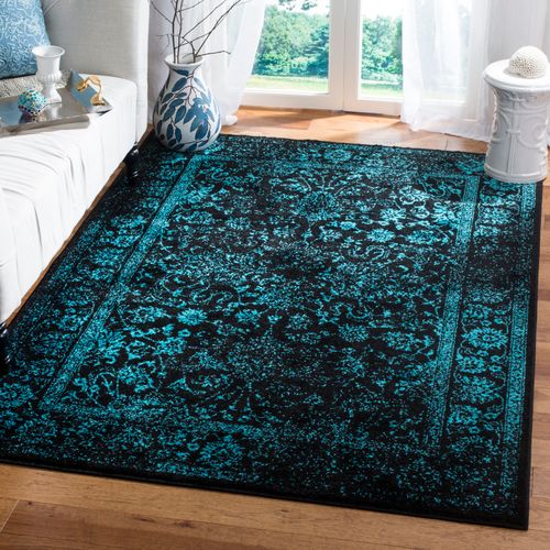 Tapis Adirondack 183 X 274 Cm Vintage Patiné Lucinda Bleu
