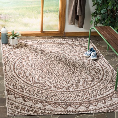 Tapis Cour 122 X 170 Cm Contemporain Kalene Marron