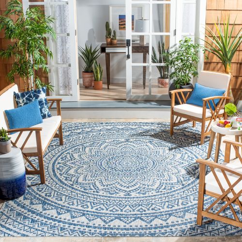 Tapis Cour 235 X 330 Cm Contemporain Kalene Bleu