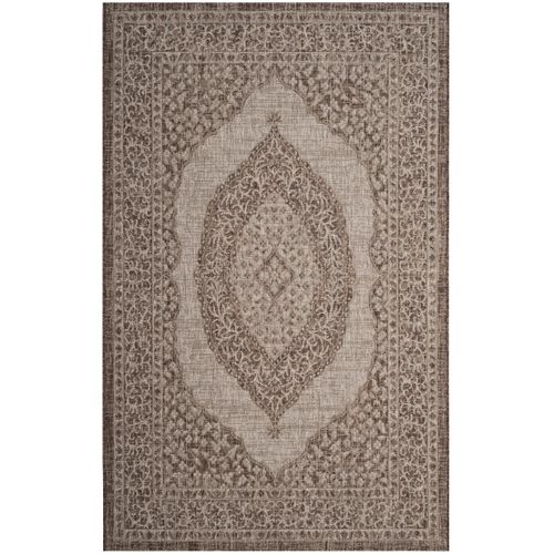 Tapis Cour 122 X 170 Cm Contemporain Amira Marron