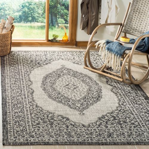 Tapis Cour 122 X 170 Cm Contemporain Amira Gris