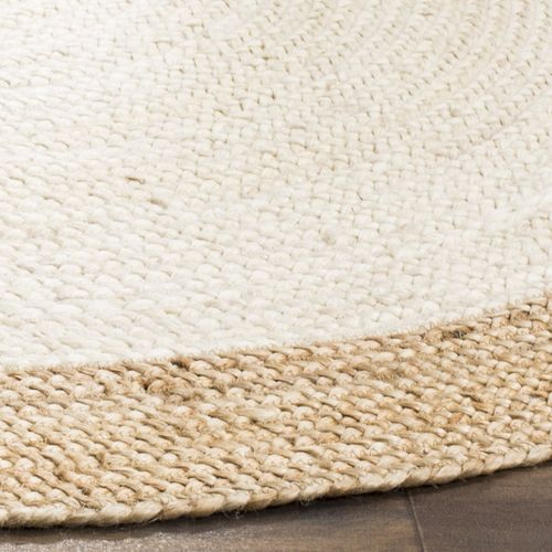Tapis Fibre Naturelle 122 X 122 Cm Fibre Naturelle Zuleika Ivoire / Beige