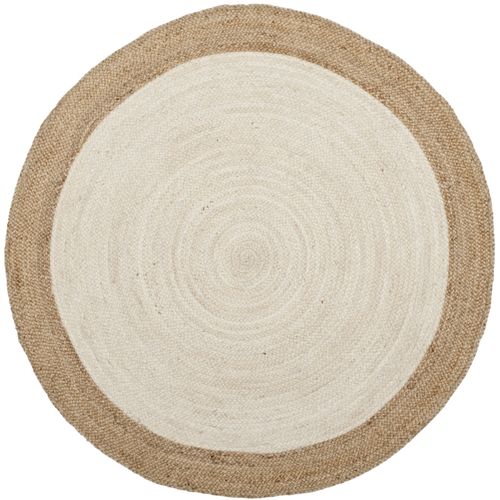 Tapis Fibre Naturelle 122 X 122 Cm Fibre Naturelle Zuleika Ivoire / Beige