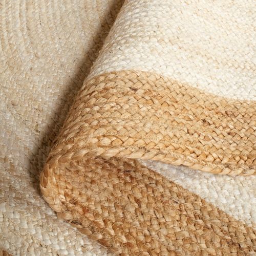 Tapis Fibre Naturelle 122 X 122 Cm Fibre Naturelle Zuleika Ivoire / Beige