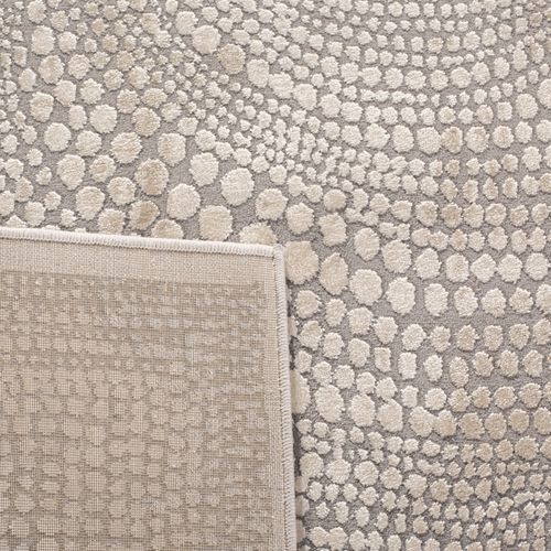 Tapis Meadow 201 X 201 Cm Moderne Blanca Ivoire / Gris