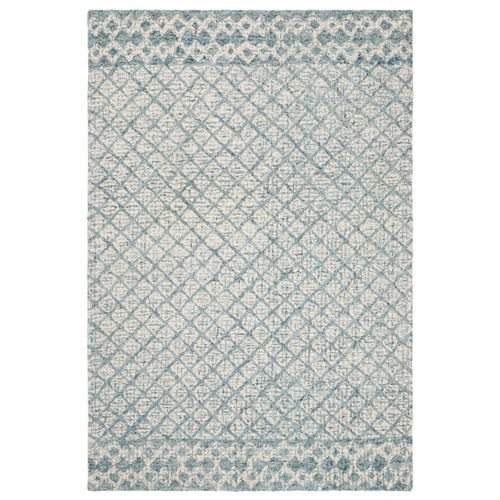 Tapis Abstrait 122 X 183 Cm Contemporain Hagen Bleu