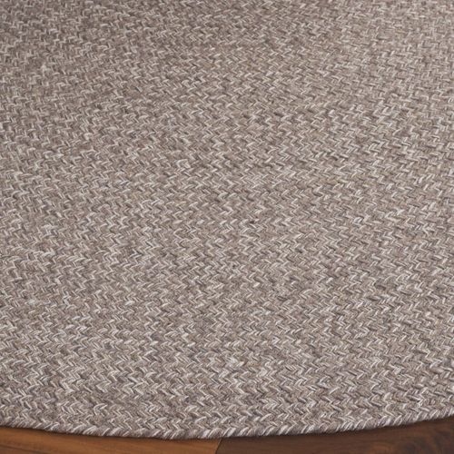 Tapis Braided 122 X 122 Cm Pays Rustique Ferme Jessamy Ivoire