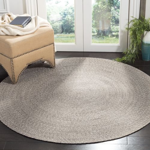 Tapis Braided 152 X 152 Cm Pays Rustique Ferme Jessamy Ivoire