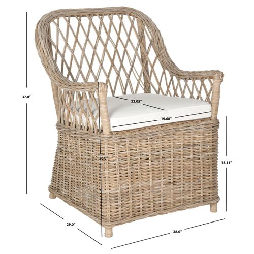 Chaise D'appoint Missie Neutre Rotin 71 X 74 X 94 Cm