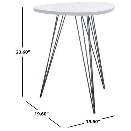 Table D'appoint Dosia Noir Le Fer 50 X 50 X 60 Cm