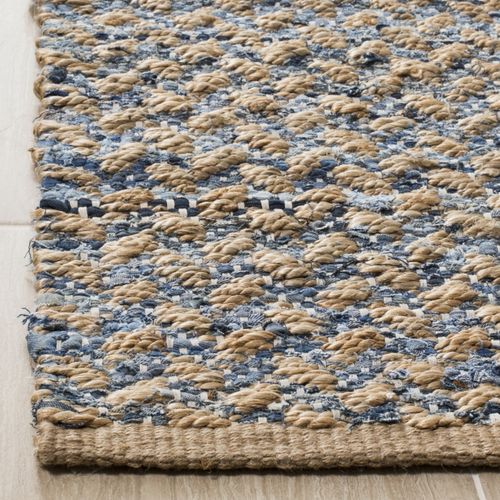 Tapis Cape Cod 183 X 183 Cm Coastal Layana Bleu / Naturel
