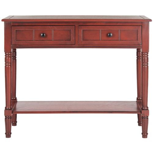 Table Console Margarite Rouge Bois De Pin 91 X 35 X 75 Cm