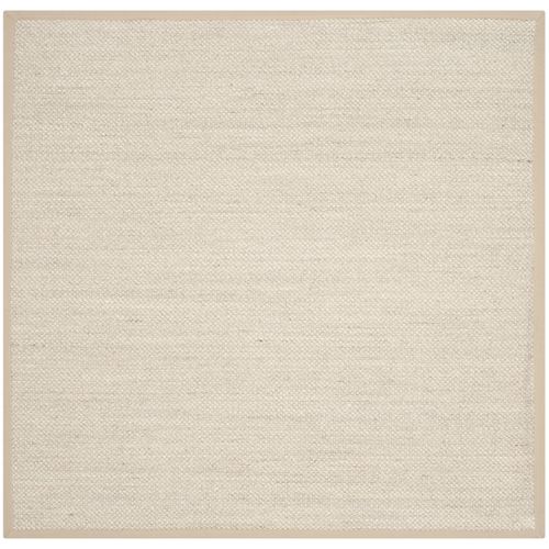 Tapis Natural Fiber 122 X 122 Cm Fibre Naturelle Cass Marble / Linen