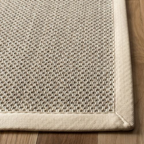 Tapis Natural Fiber 122 X 122 Cm Fibre Naturelle Cass Marble / Beige