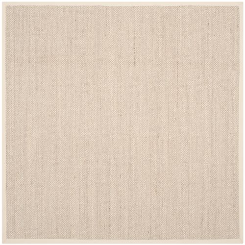 Tapis Natural Fiber 122 X 122 Cm Fibre Naturelle Cass Marble / Beige