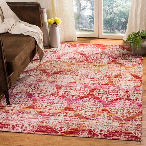 Tapis Montage 122 X 183 Cm Lumineux Et Moderne Faye Rose