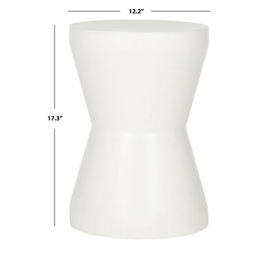 Table En Ciment Janell Ivoire Beton 31 X 31 X 44 Cm