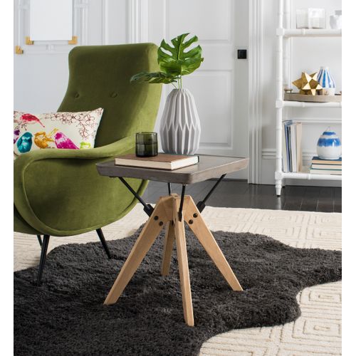 Table D'appoint Pour L'exterieur Hortensia Gris Beton 46 X 46 X 50 Cm