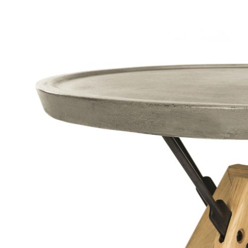 Table D'appoint Pour L'exterieur Joye Gris Beton 55 X 55 X 50 Cm