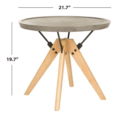 Table D'appoint Pour L'exterieur Joye Gris Beton 55 X 55 X 50 Cm