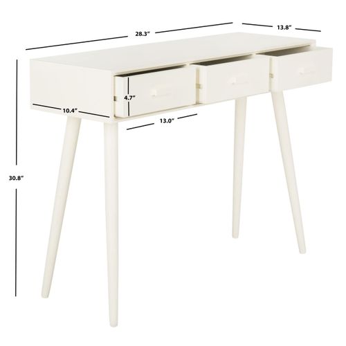 Console Ilah Blanc Bois De Pin 106 X 36 X 81 Cm