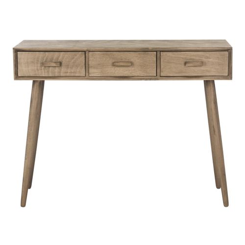 Table Console Ilah Neutre Bois De Pin 106 X 36 X 81 Cm