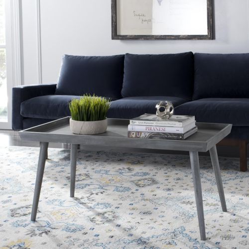 Tables Basses Evia Gris Bois De Pin 106 X 55 X 48 Cm