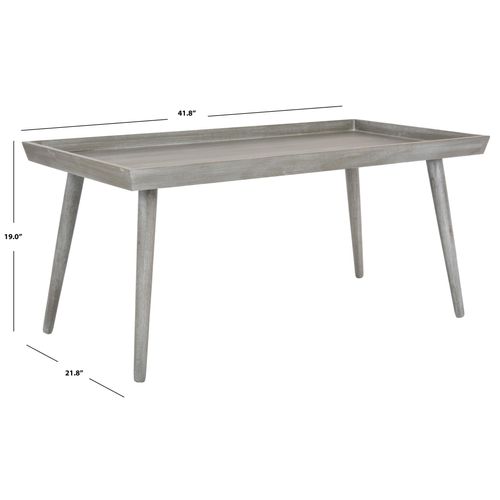 Tables Basses Evia Gris Bois De Pin 106 X 55 X 48 Cm
