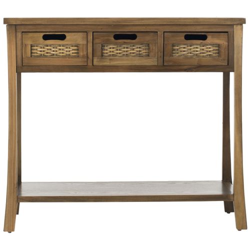 Table Console Laverna Neutre Bois D'orme 86 X 36 X 76 Cm